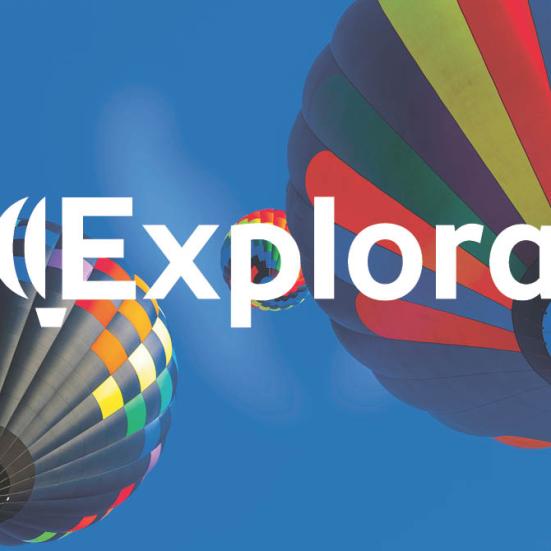 luftballoner med explora logo