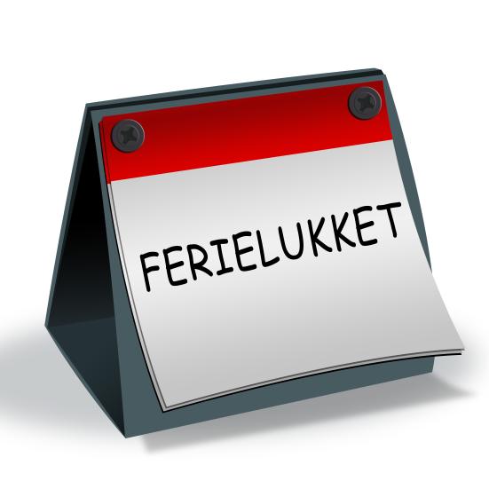 Ferielukket skilt
