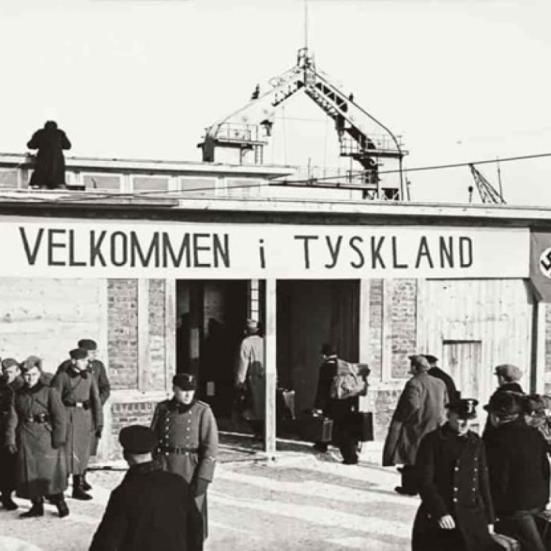 Billede af Danskere, der tager ned og arbejder i Tyskland under anden verdenskrig