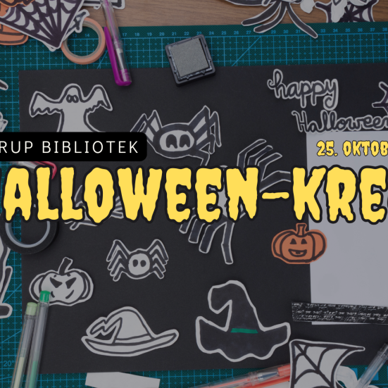 Halloween-krea på Tarup Bibliotek 