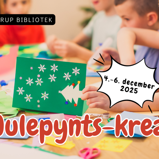 Julepynts-krea på Tarup Bibliotek
