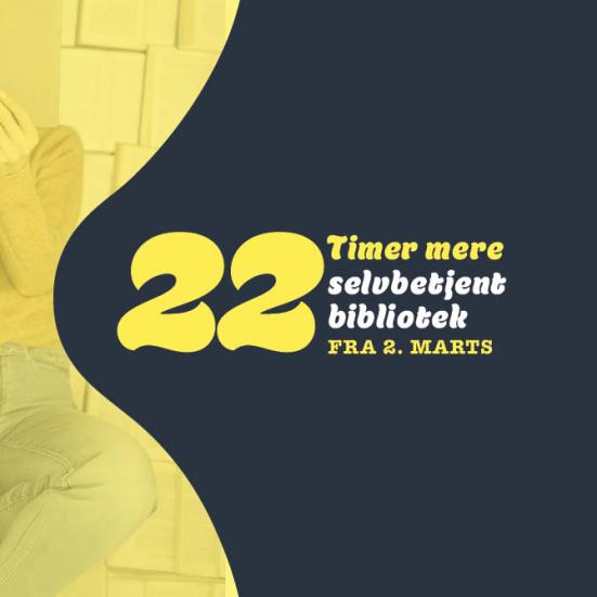 22 timer mere åben på Tarup Bibliotek