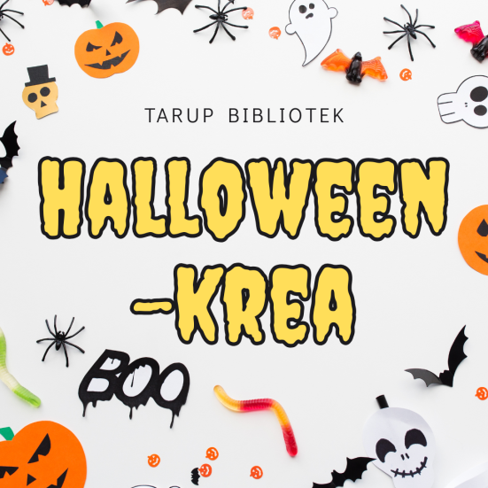 Halloween-krea på Tarup Bibliotek 