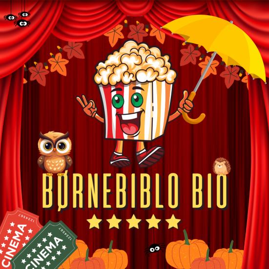 Logo til Børnebiblo bio med tema efterår