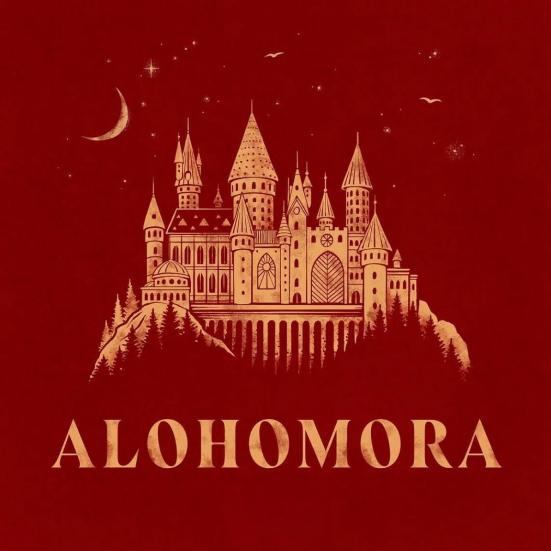 Alohomora live podcast logo