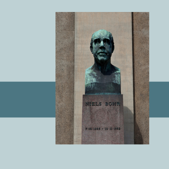Billede af Niels Bohr statuette