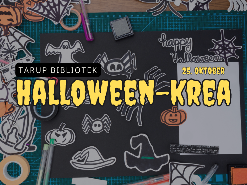 Halloween-krea på Tarup Bibliotek 
