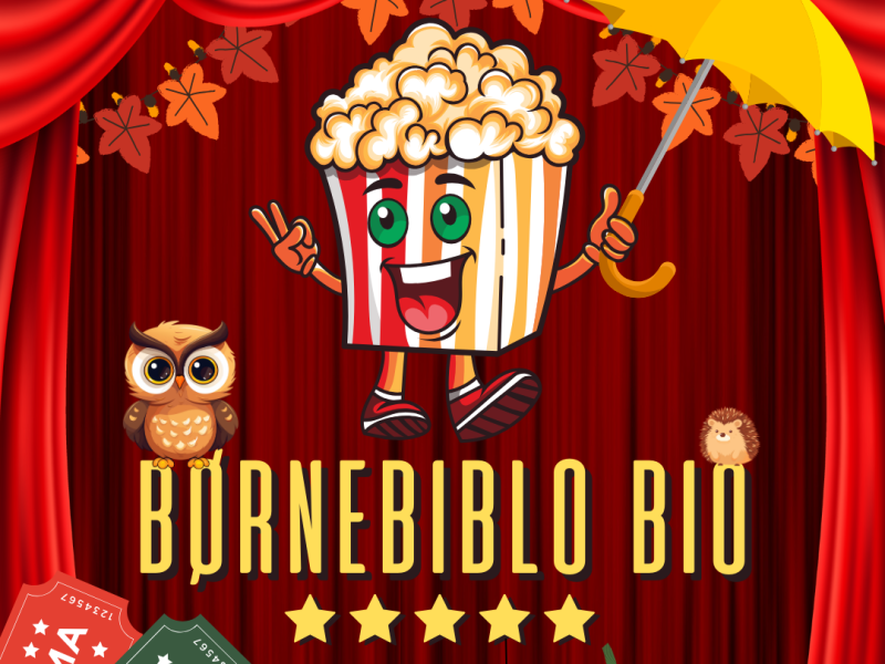 Logo til Børnebiblo bio med tema efterår