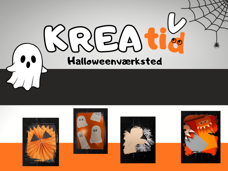 Kreatid Halloweenværksted på Vollsmose Bibliotek