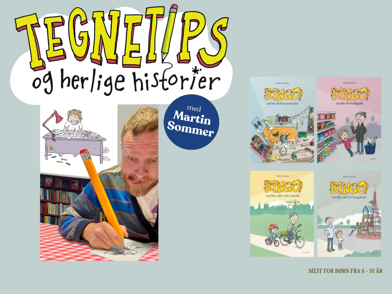 Tegnetips og herlige historier med Martin Sommer