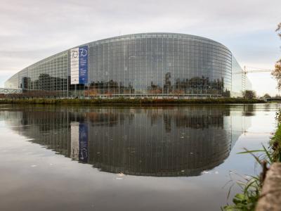 EU-Parlamentsbygningen i Strasbourg. Foto taget af EU-Parlamentet
