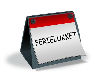 Ferielukket skilt