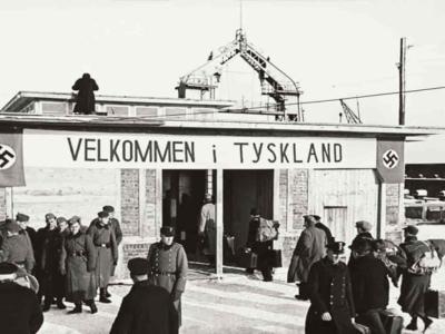 Billede af Danskere, der tager ned og arbejder i Tyskland under anden verdenskrig