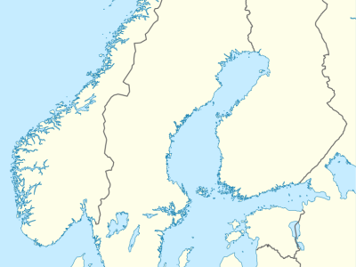 Kort over Skandinavien