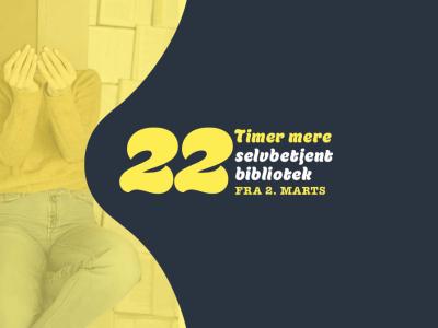 22 timer mere åben på Tarup Bibliotek