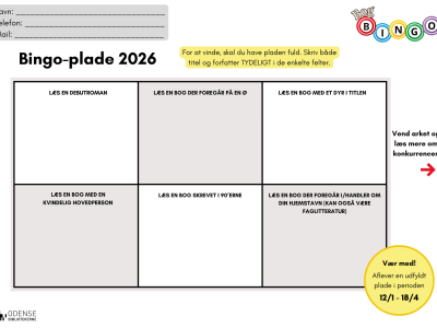 Bogbingoplade 2026