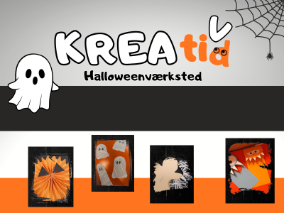 Kreatid Halloweenværksted på Vollsmose Bibliotek