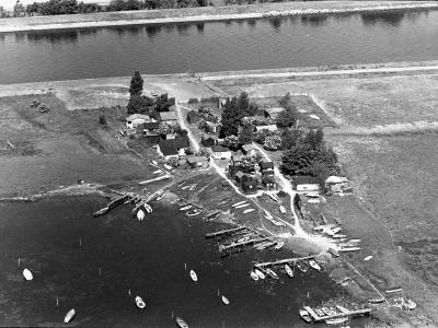 Luftfoto af Sortehusene i juli 1976