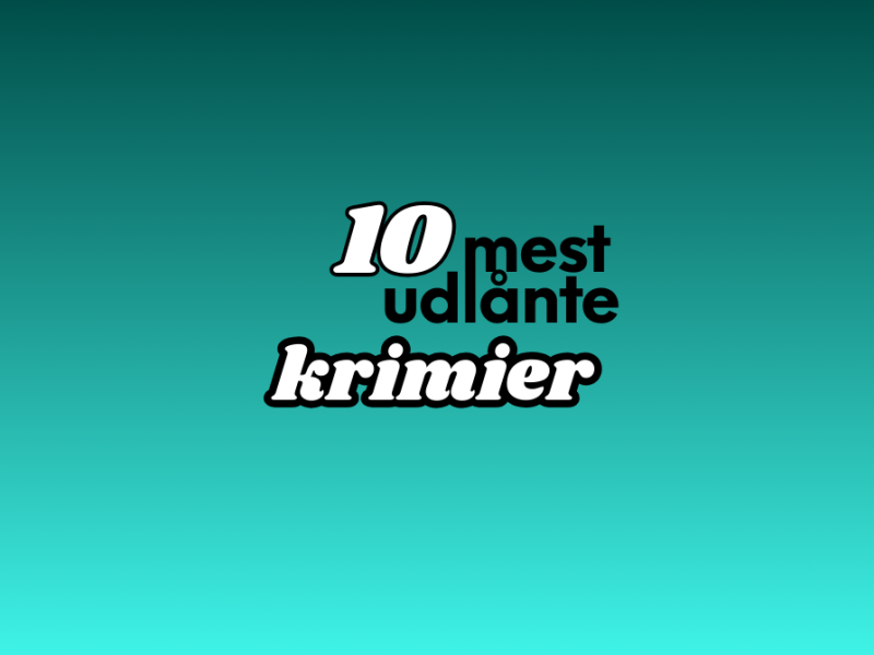 De 10 mest udlånte krimier