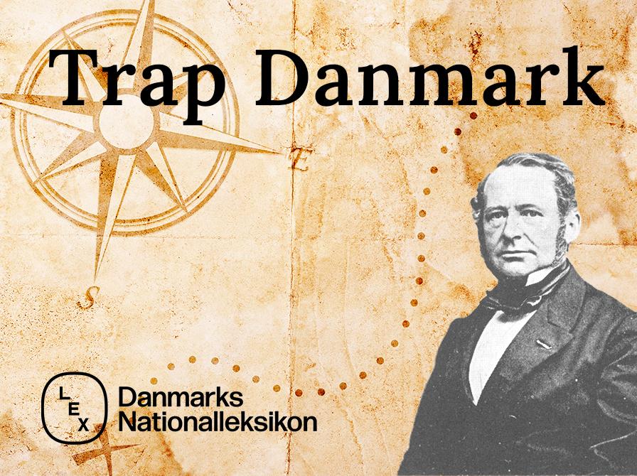 J. P. Trap og et kompas