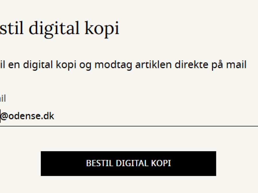 Digital Artikelservice - vejledning