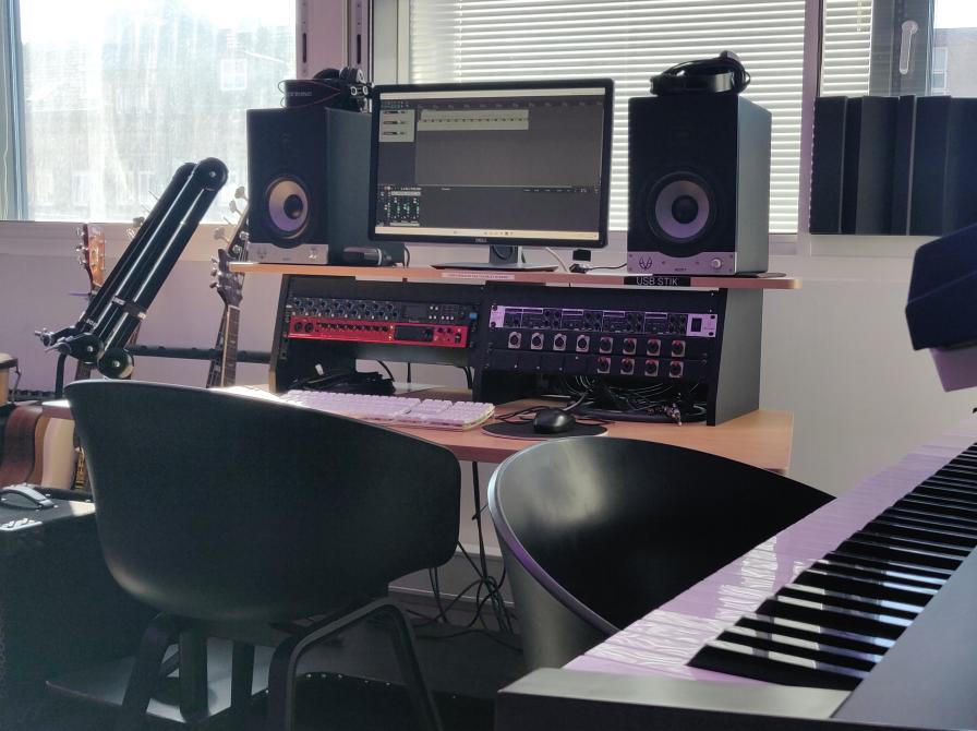 Udstyr i lydstudiet