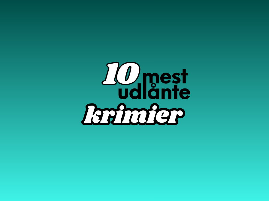 De 10 mest udlånte krimier