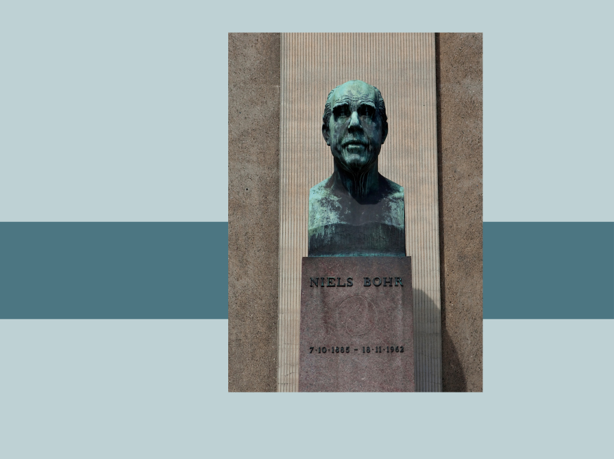 Billede af Niels Bohr statuette